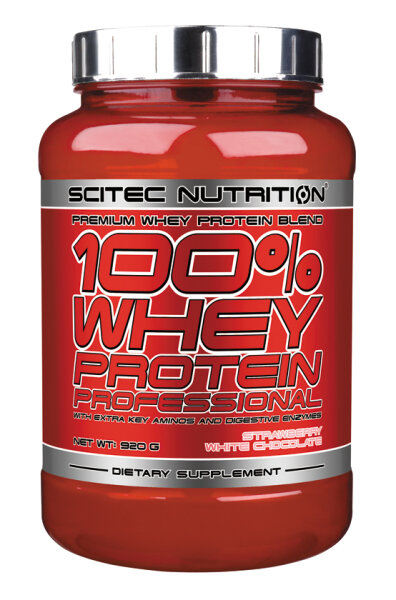 100% WHEY PROTEIN PROFESSIONAL Scitec Nutrition 920 g Strawberry white chocolate