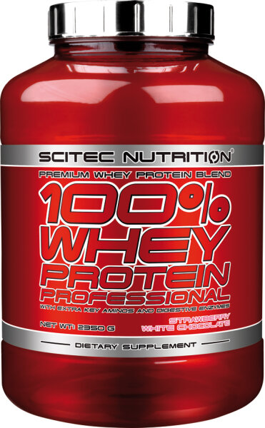 100% Whey Protein Professional Scitec Nutrition 2350 g Strawberry white chocolate